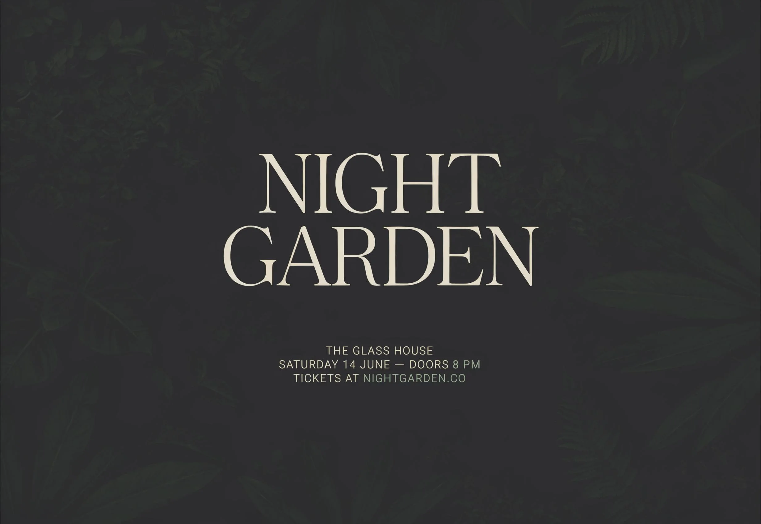 Poster Luma Uni-1 Max avec titre NIGHT GARDEN lisible