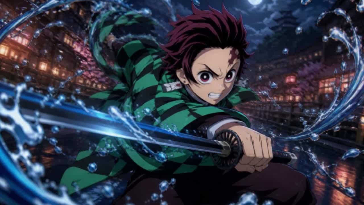 LTX 2.3 Pro AI video example: Use the provided image as the exact first frame. The character continues his sword attack in a fast, dynami...