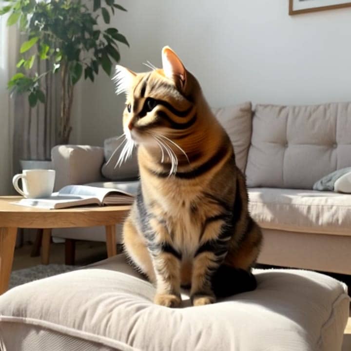 Ejemplo de video IA de Pika 2.2: cute cat