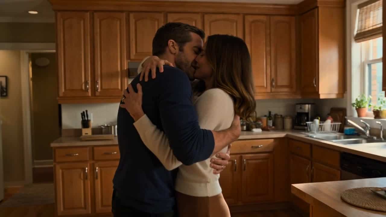 Seedance 2.0 AI video example: **Prompt EN - safer cinematic rooftop run to emotional reunion** **Brief:** A cinematic action-drama seque...