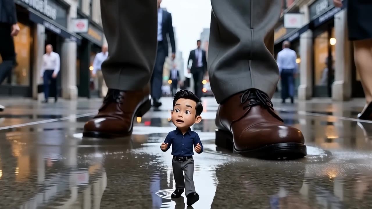 Happy Horse 1.0 camera movement example: city tracking - Opening frame