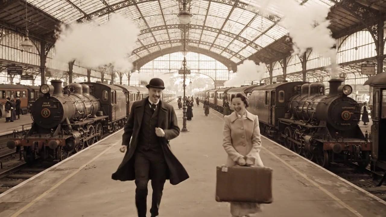 Exemple video IA Google Veo 3.1 Lite: **Brief:** Romantic cinematic reunion with grand period-drama energy. Emotional, elegant, and timel...