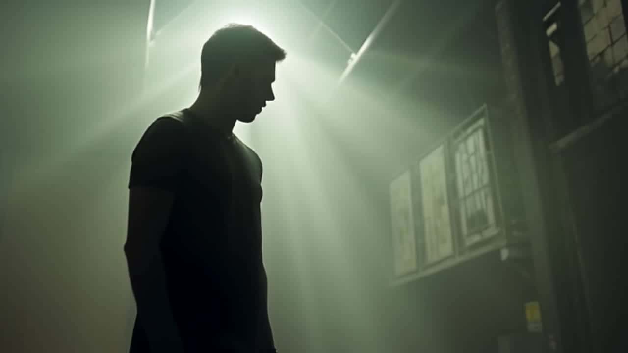 Pika 2.2 Text & Image to Video AI video example: A person standing still. The person slowly turns their head. Light fog moving in the bac...