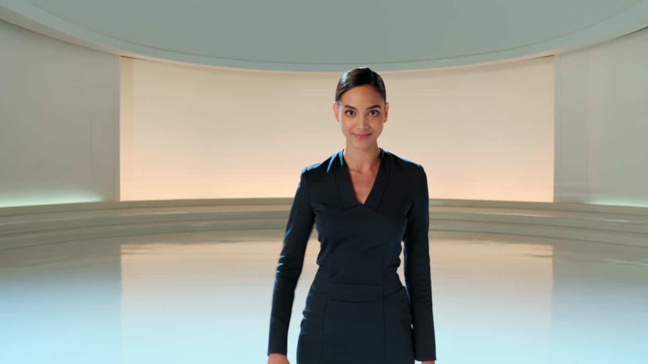 Kling 3 Pro AI video example: Kling 3 Pro • Text-to-Video • 15s • 16:9 • Audio: on • shot_type: customize Scene anchors: High-end futuris...