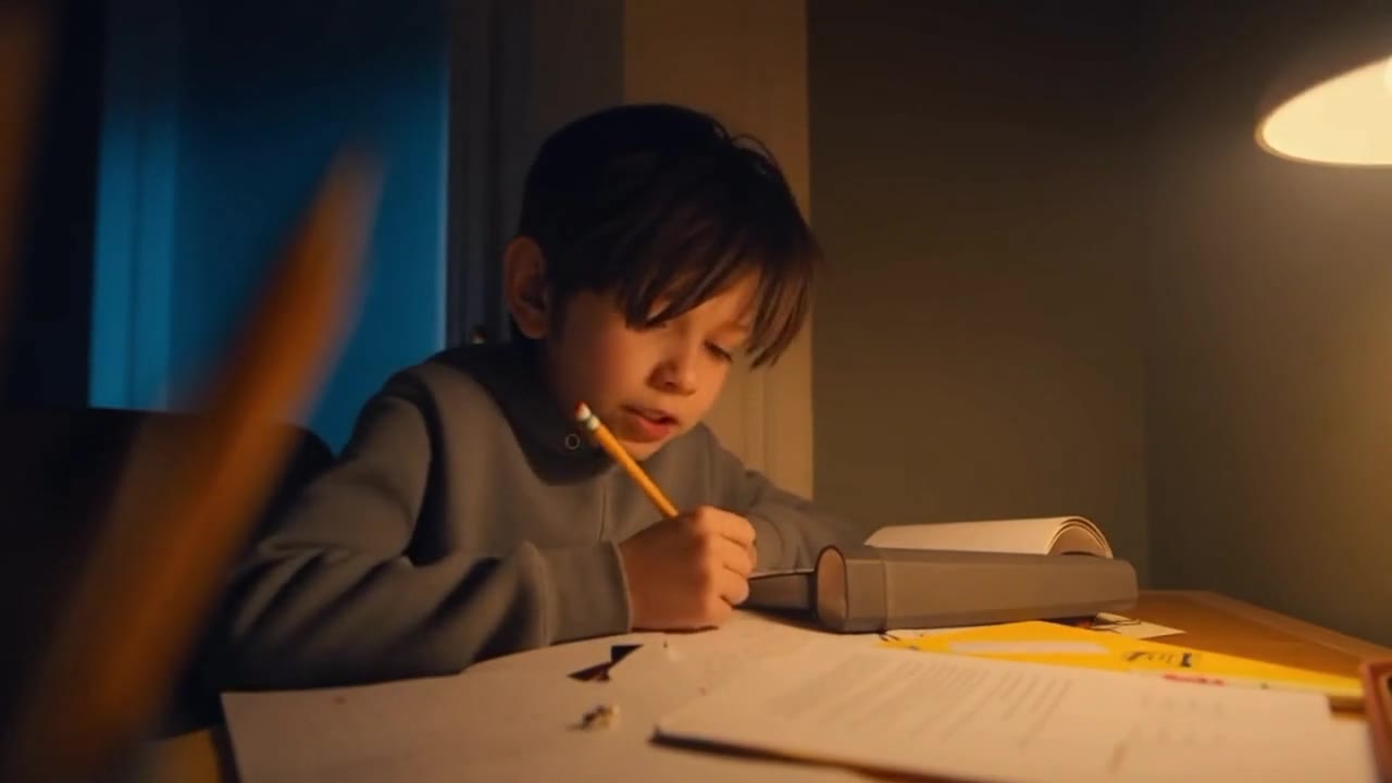 OpenAI Sora 2 AI video example: OBJECTIVE: 🧀 Get to your room before Dad finds you. He scurries across the hallway - up a mop handle, on...